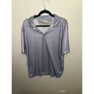 Etonic Performance Men’s Polo Golf Shirt Size Large Geometric Print Activewear